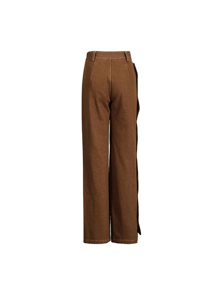 Women's jeans: vintage-style button-front and wide-leg jeans