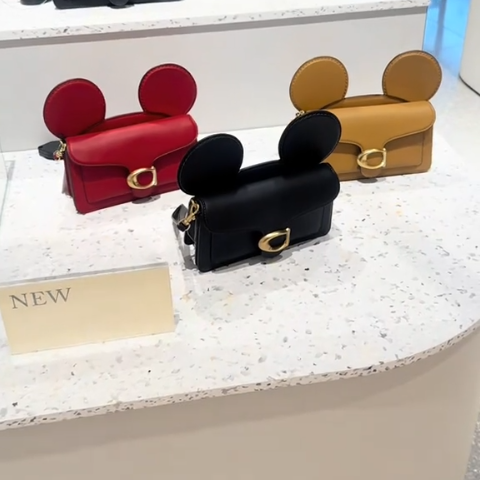 Cartoon Ear - Shaped Metal Buckle Crossbody Bag