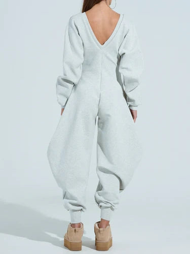 COMFY COZY SWEATSHIRT JUMPSUIT