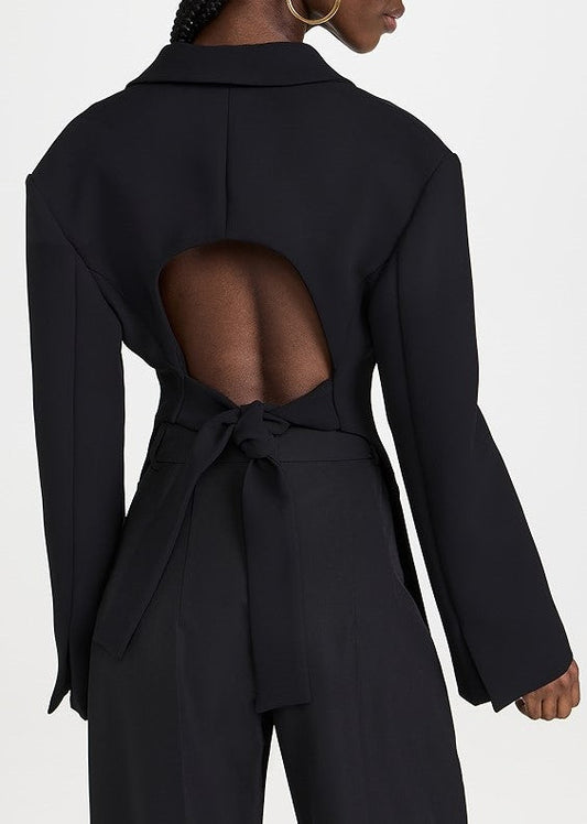 Back Cutout and Spoon Blazer