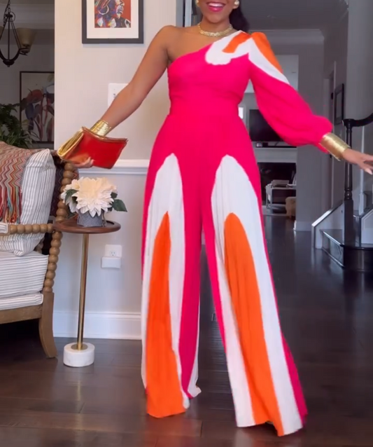 Rose One-shoulder Jumpsuit