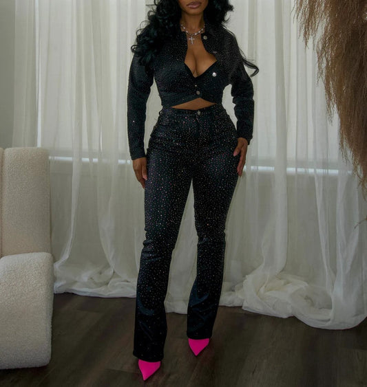 Colored Diamond Slim Jeans