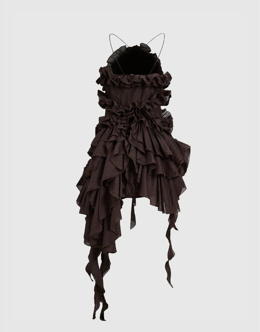 Sleeveless Off-Shoulder A-Line Dress