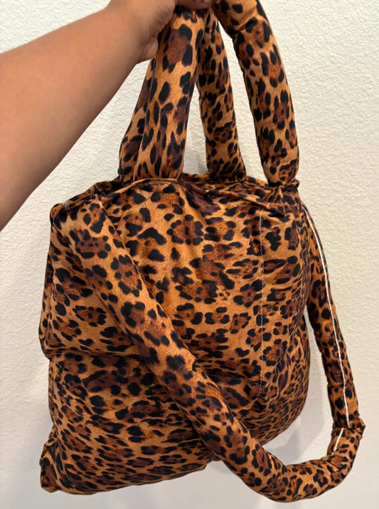 Leopard Print Oversized Tote Bag