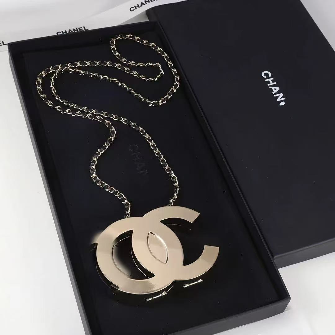 Oversized Logo Chain Crossbody Bag