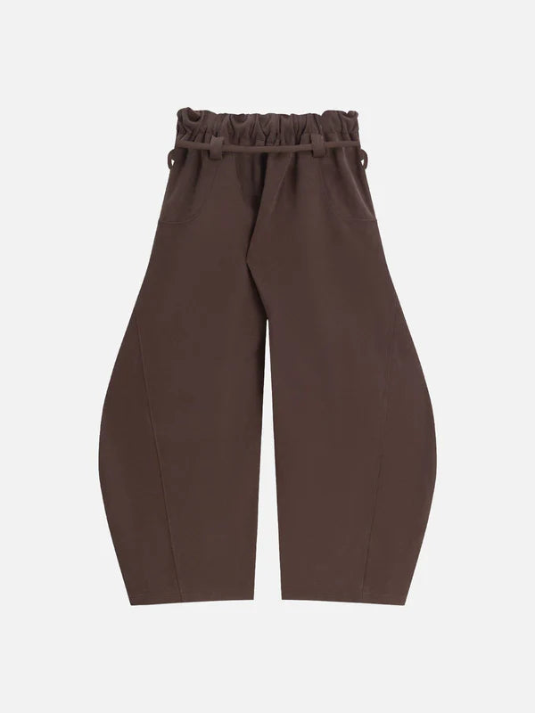 Super Baggy Barrel Sweatpants Wide Leg Pants for Women Men Casual Elastic Waist Unisex Lantern Trouser Pants