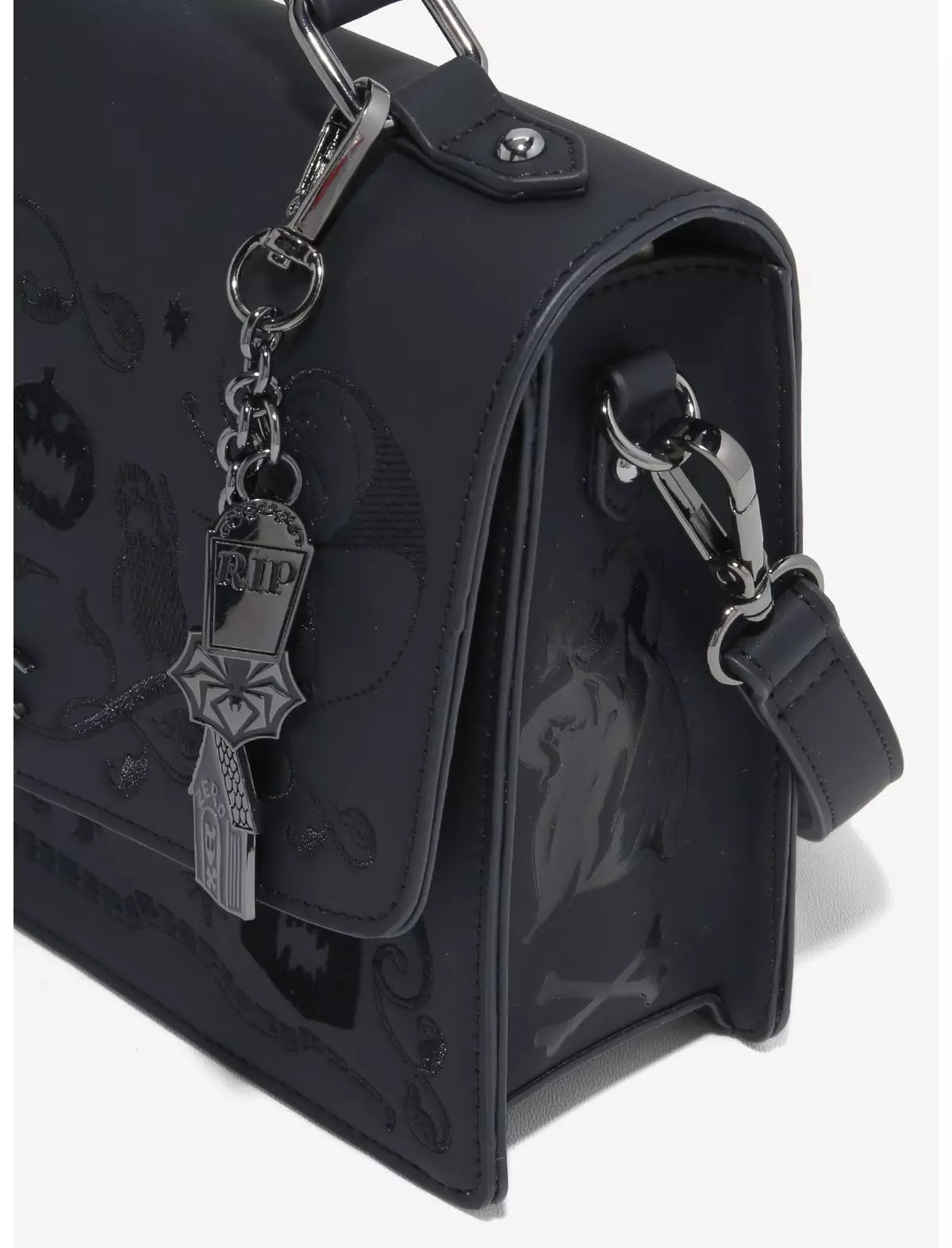 The Nightmare Before Christmas Halloween Town Tonal Icons Crossbody Bag