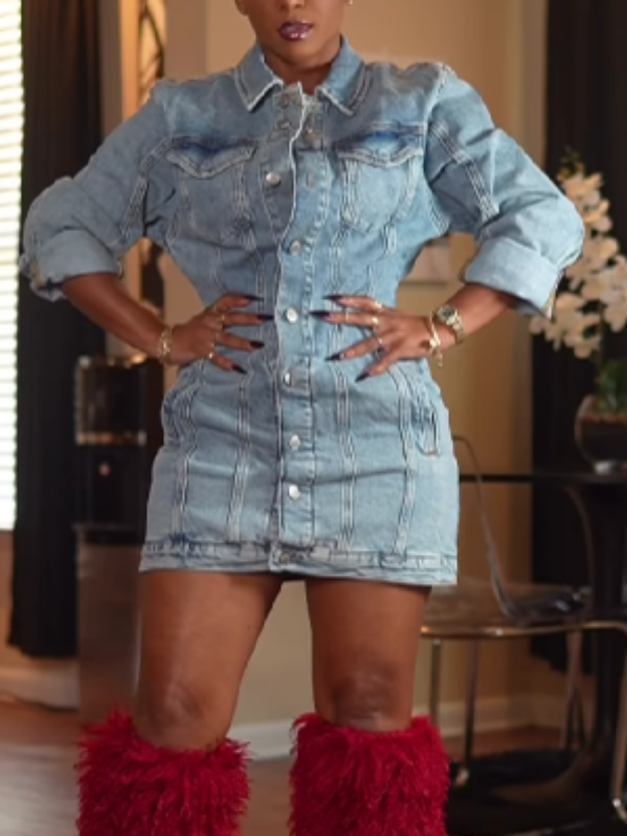 Denim Mini Dress