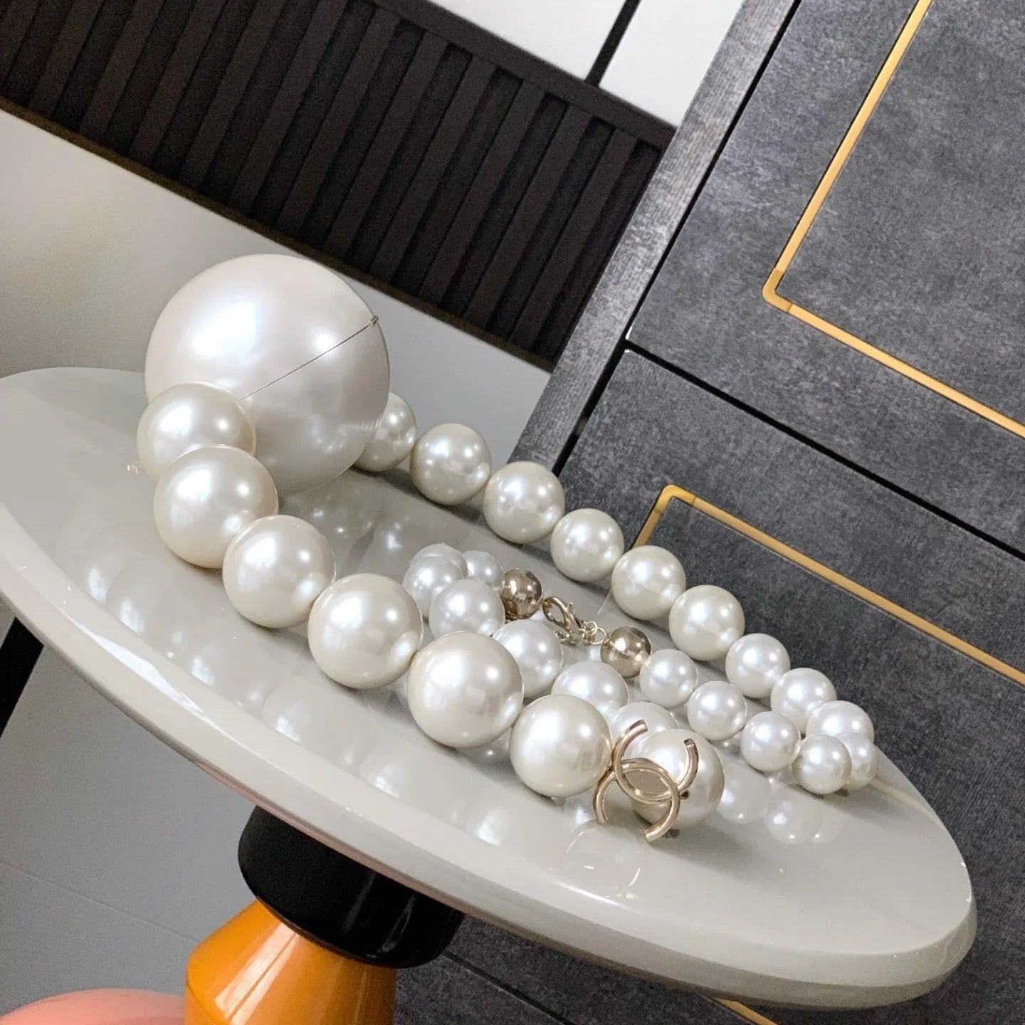 Oversized Pearl Statement Bag