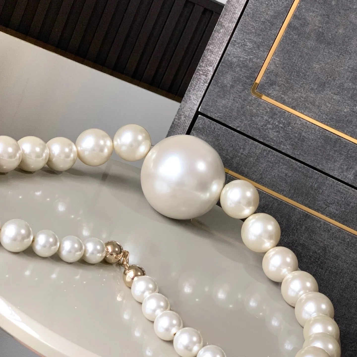 Oversized Pearl Statement Bag