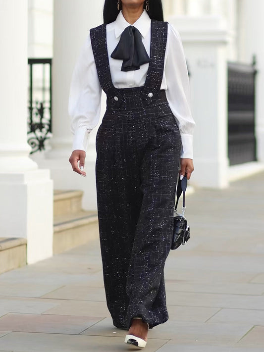 Fashion Wide-leg Woven Trousers