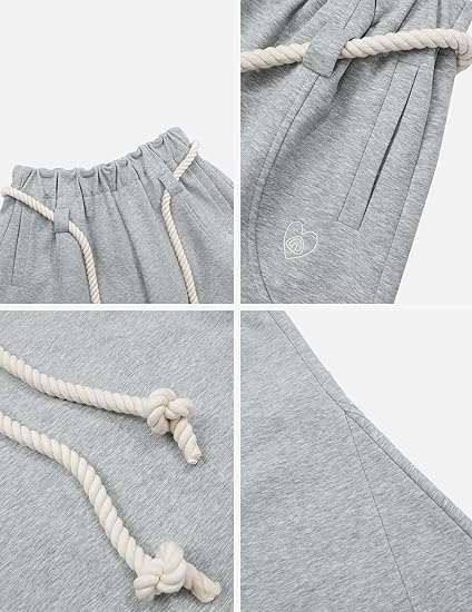 Super Baggy Barrel Sweatpants Wide Leg Pants for Women Men Casual Elastic Waist Unisex Lantern Trouser Pants