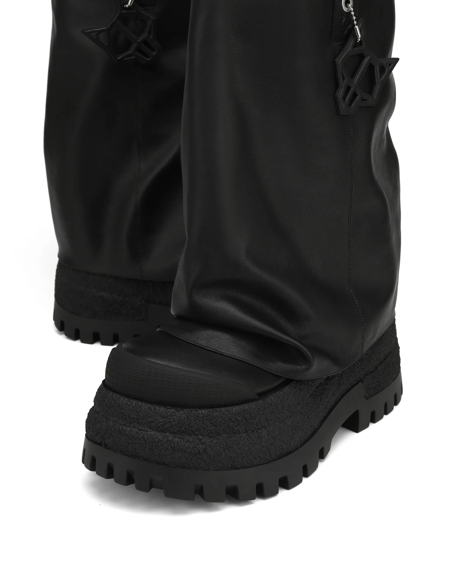 Suede Chunky Platform Boots – Edgy Statement Footwear with Unique Charm