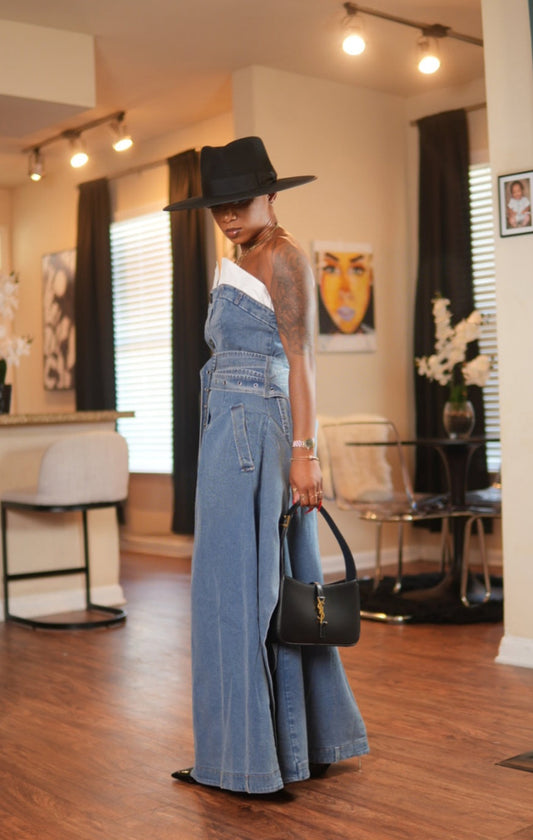 Denim trench coat dress