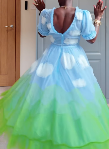 Sky Dress Clouds Midi Dress
