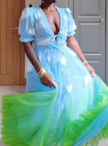 Sky Dress Clouds Midi Dress