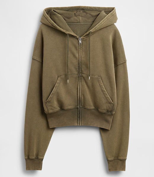 Casual sports outfit: Full-zip Wedge Hoodie and Baggy Sweatpants