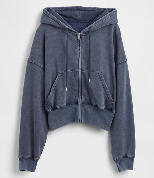 Casual sports outfit: Full-zip Wedge Hoodie and Baggy Sweatpants