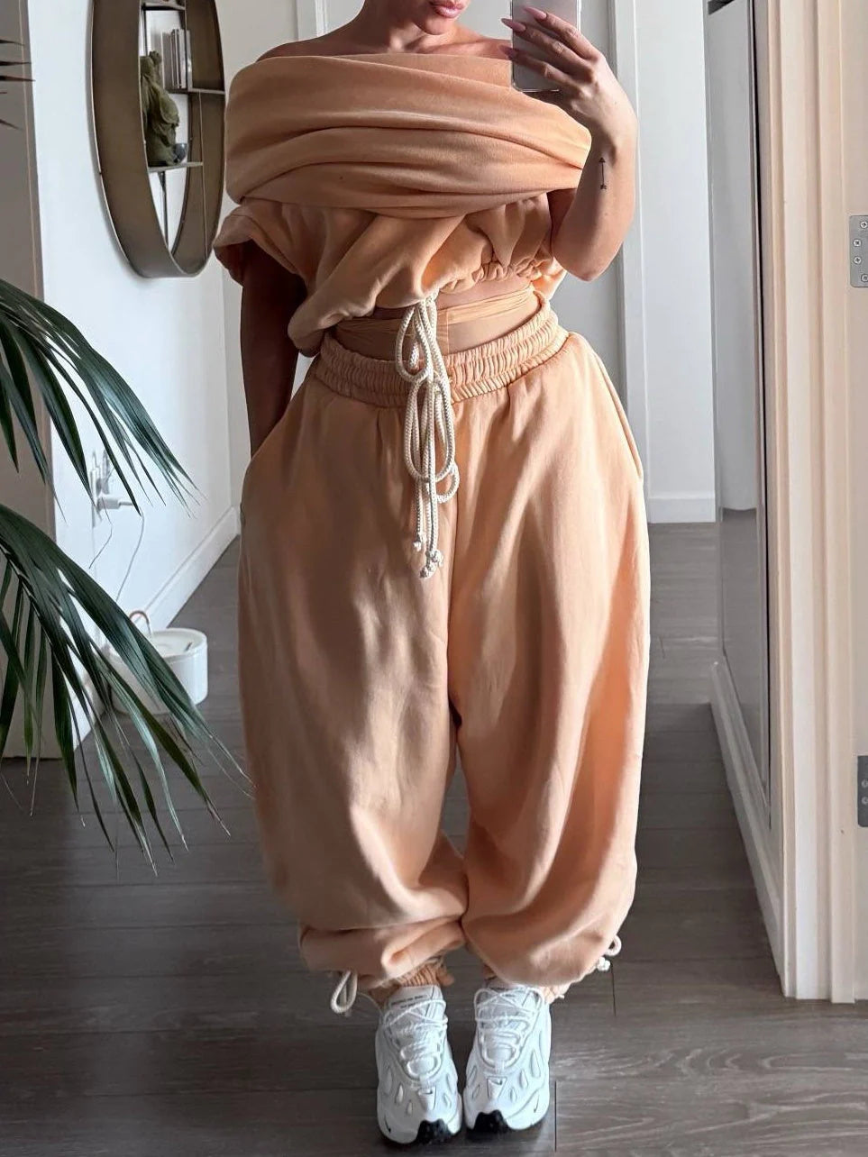 Pop Hoodie Vest Sweater Set