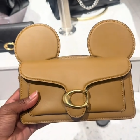 Cartoon Ear - Shaped Metal Buckle Crossbody Bag