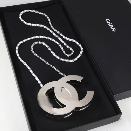 Oversized Logo Chain Crossbody Bag