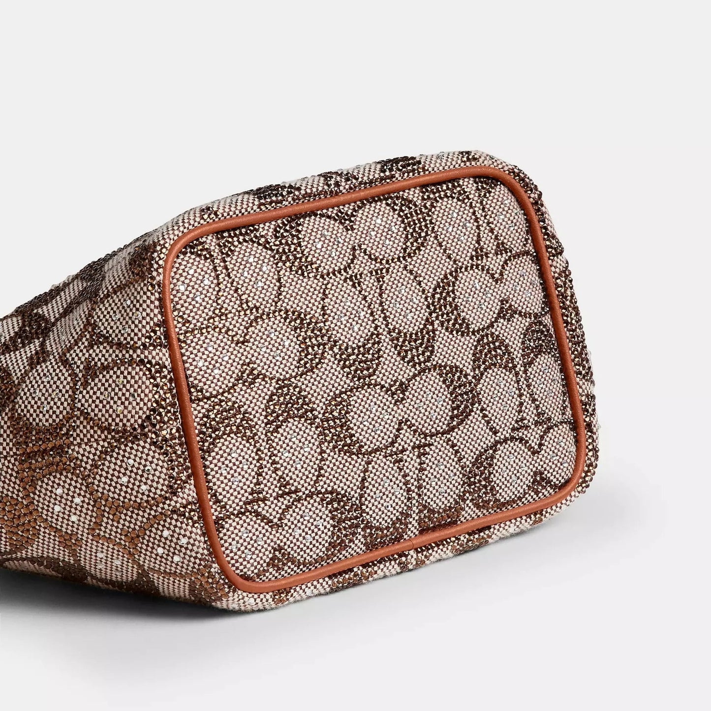 Large Kisslock Frame Bag In Crystal Signature Jacquard