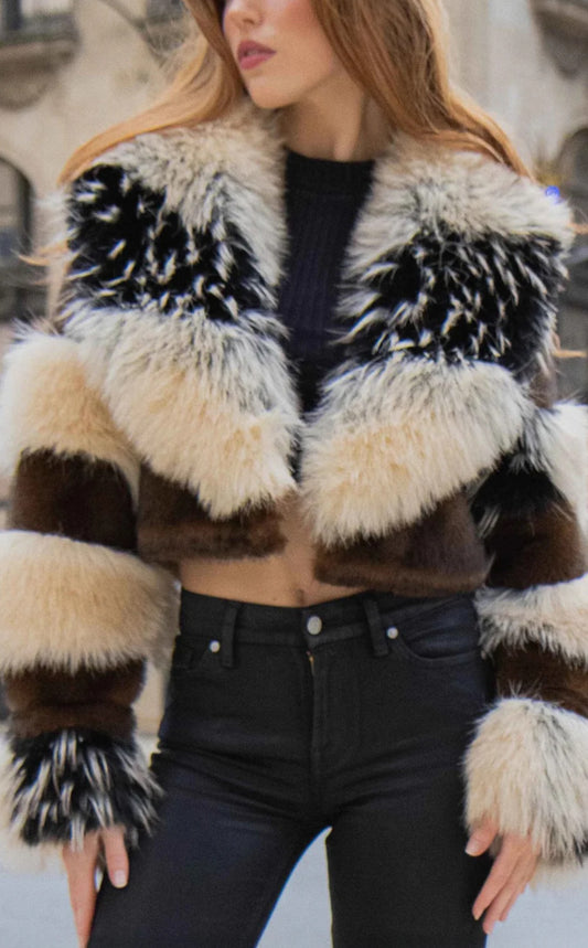 PORTIA-FUR FAUX FUR JACKET