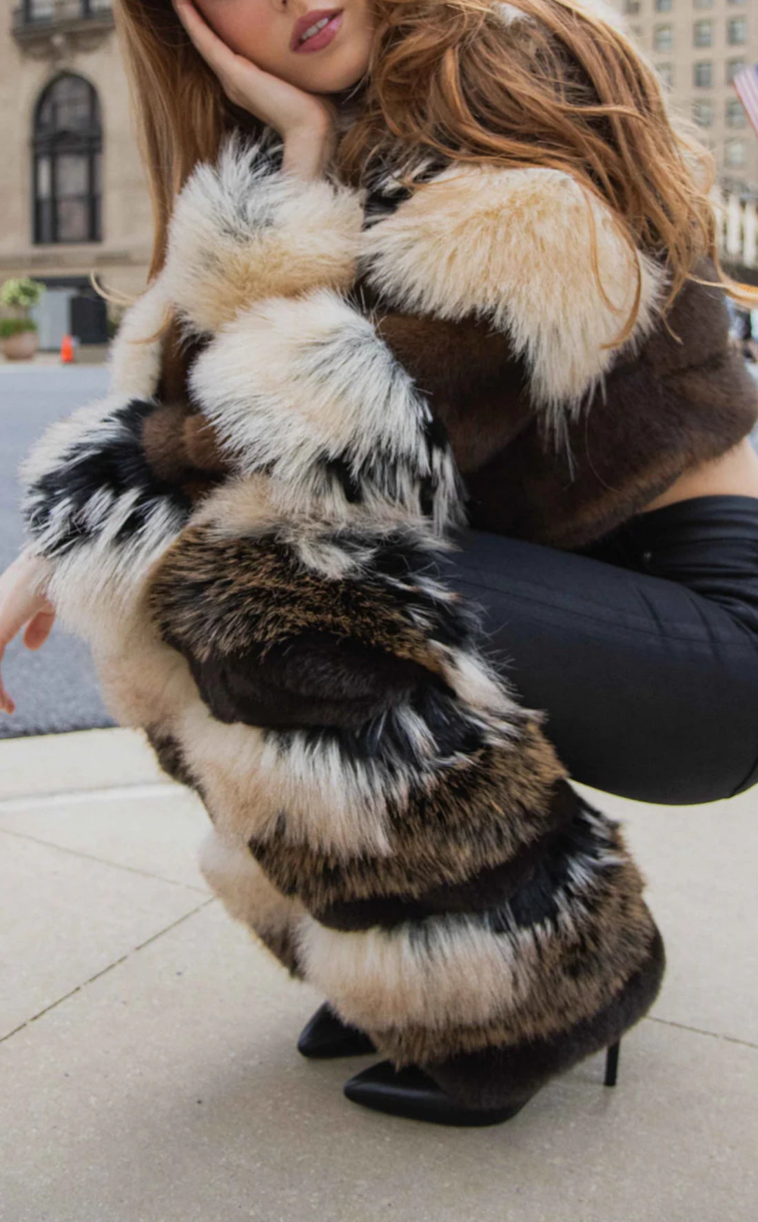 PORTIA-FUR FAUX FUR JACKET