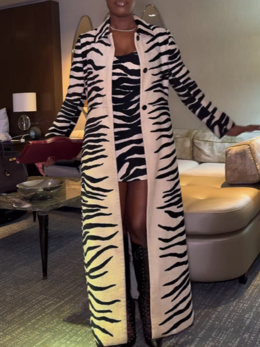 Zebra Long Jacket